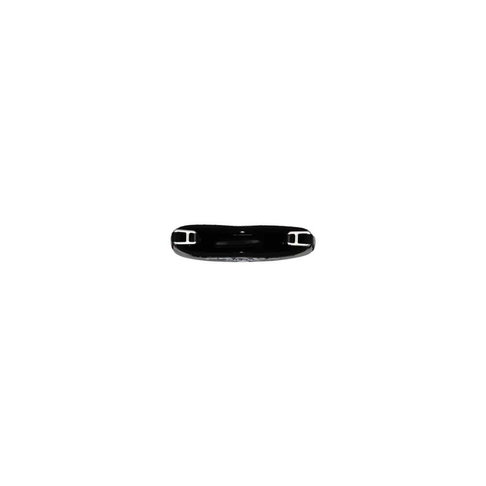 Prada Paillet Schoudertas met Automatische Knoop Black Dames