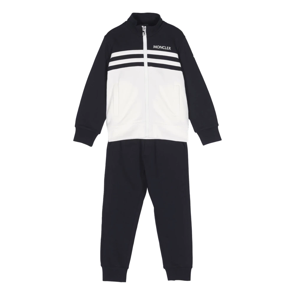 Moncler Barn Sportig Tracksuit med Dragkedja Blue, Pojke