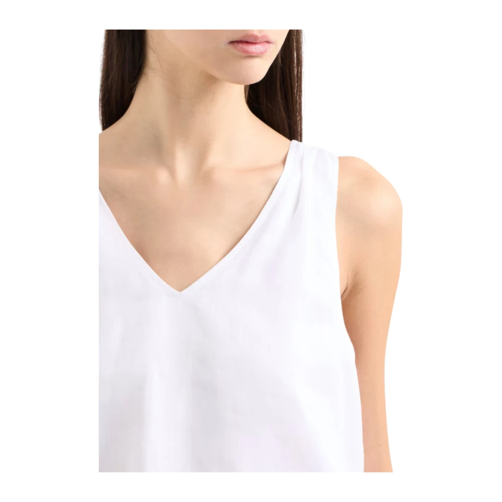 Armani Exchange Witte Optische Top Model Xw001177 Af12815 White Dames