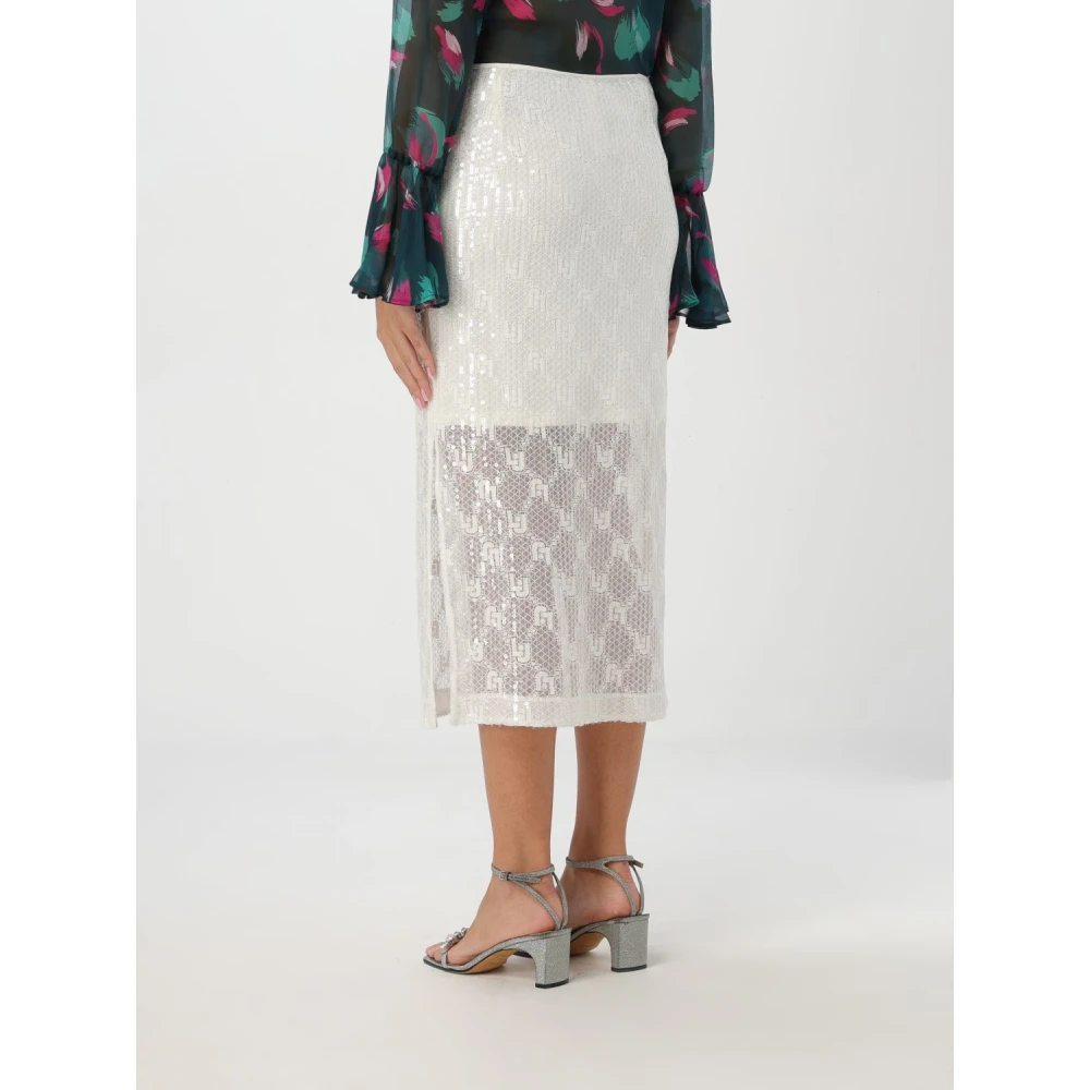Liu Jo Paillet kanten rok White Dames
