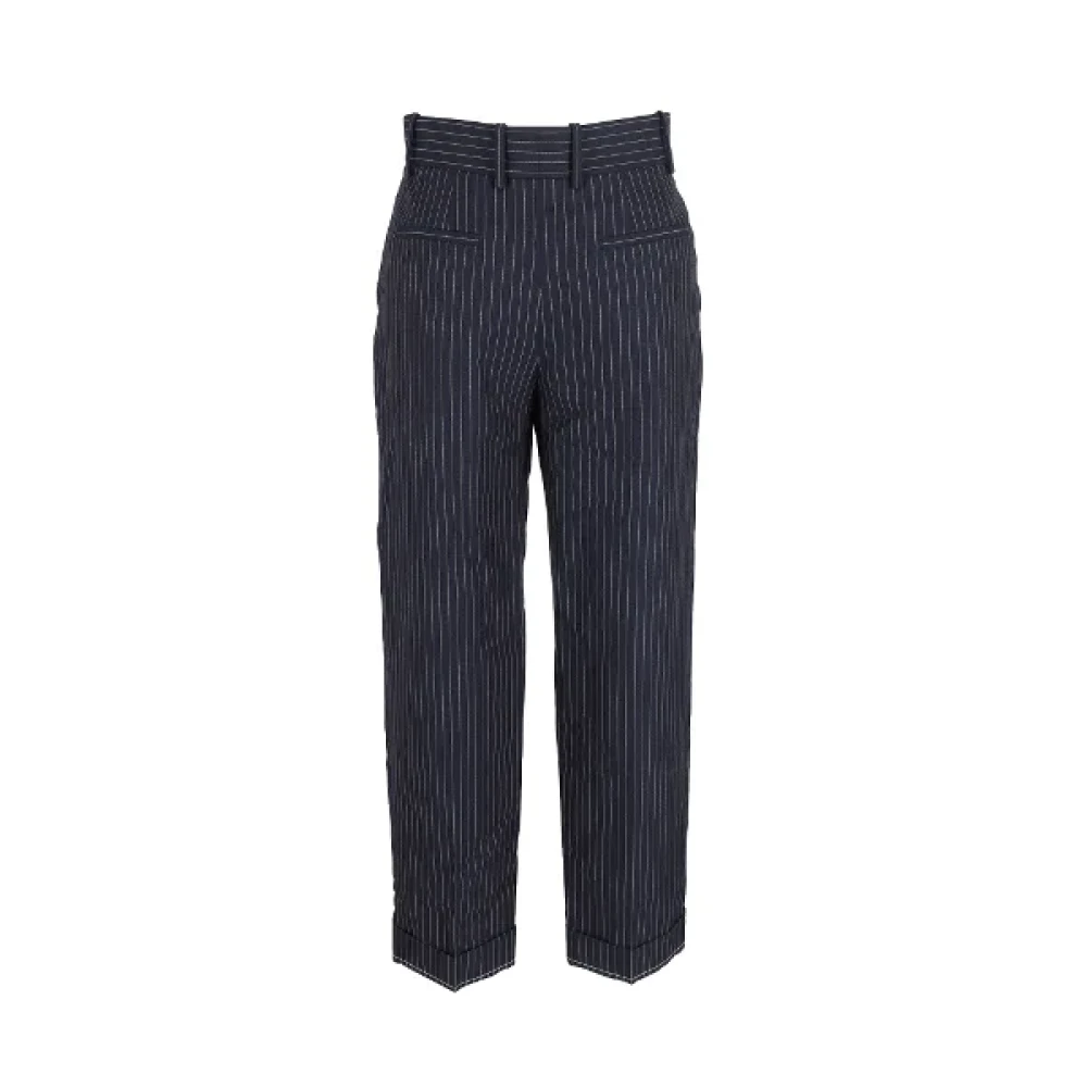 Chloé Pre-owned Wool bottoms Blue Dames