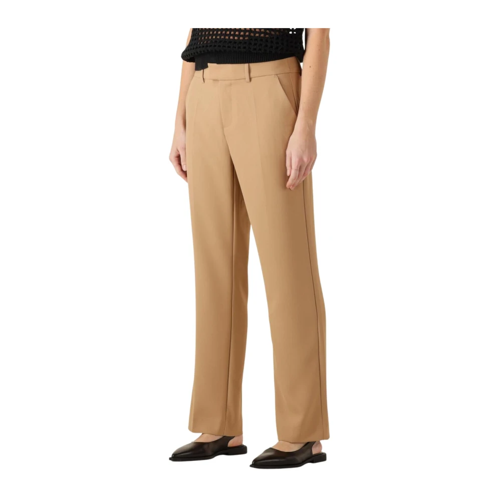 MOS MOSH Camel Elegante Pantalon voor Vrouwen Beige Dames