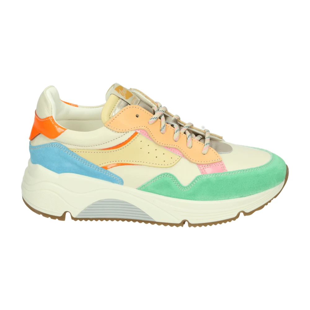 Ocra Groene Lage Sportieve Schoenen D365 Dames Schoenen Veelkleurig Multicolor