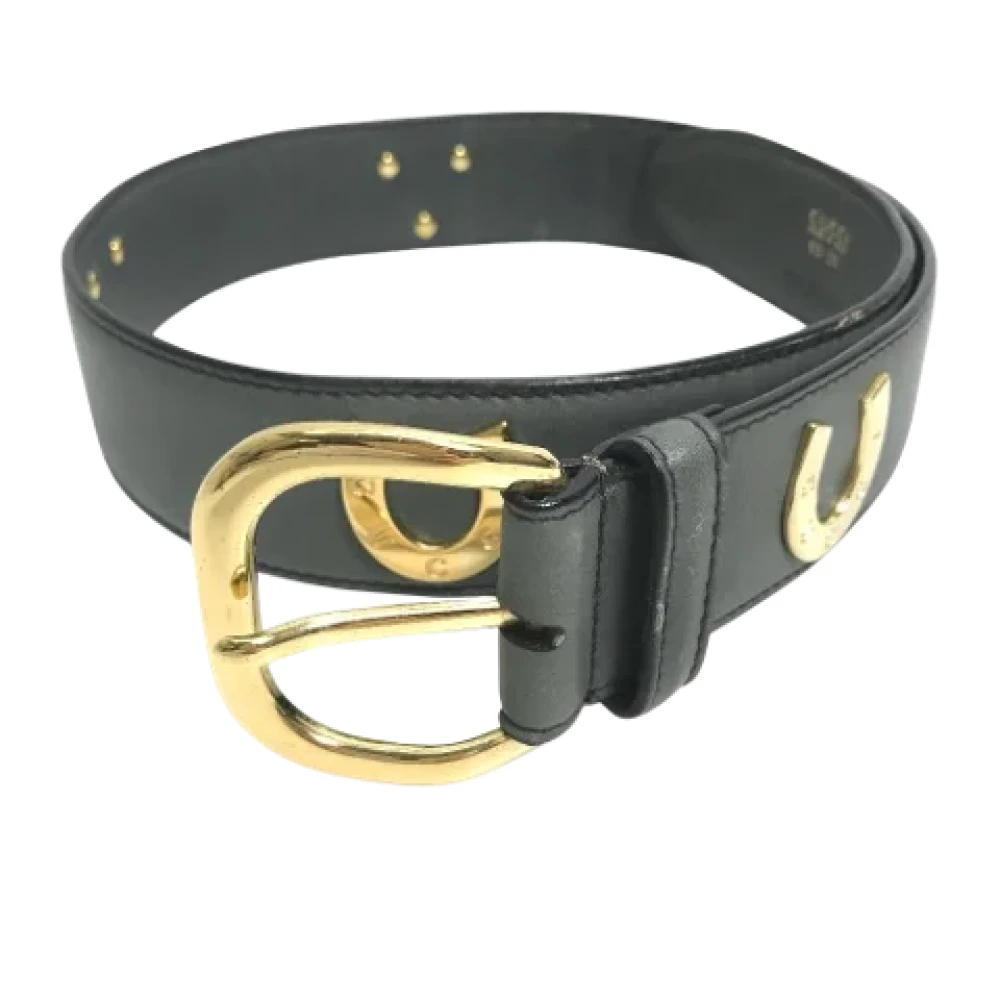Gucci Vintage Pre-owned Leather belts Black Dames
