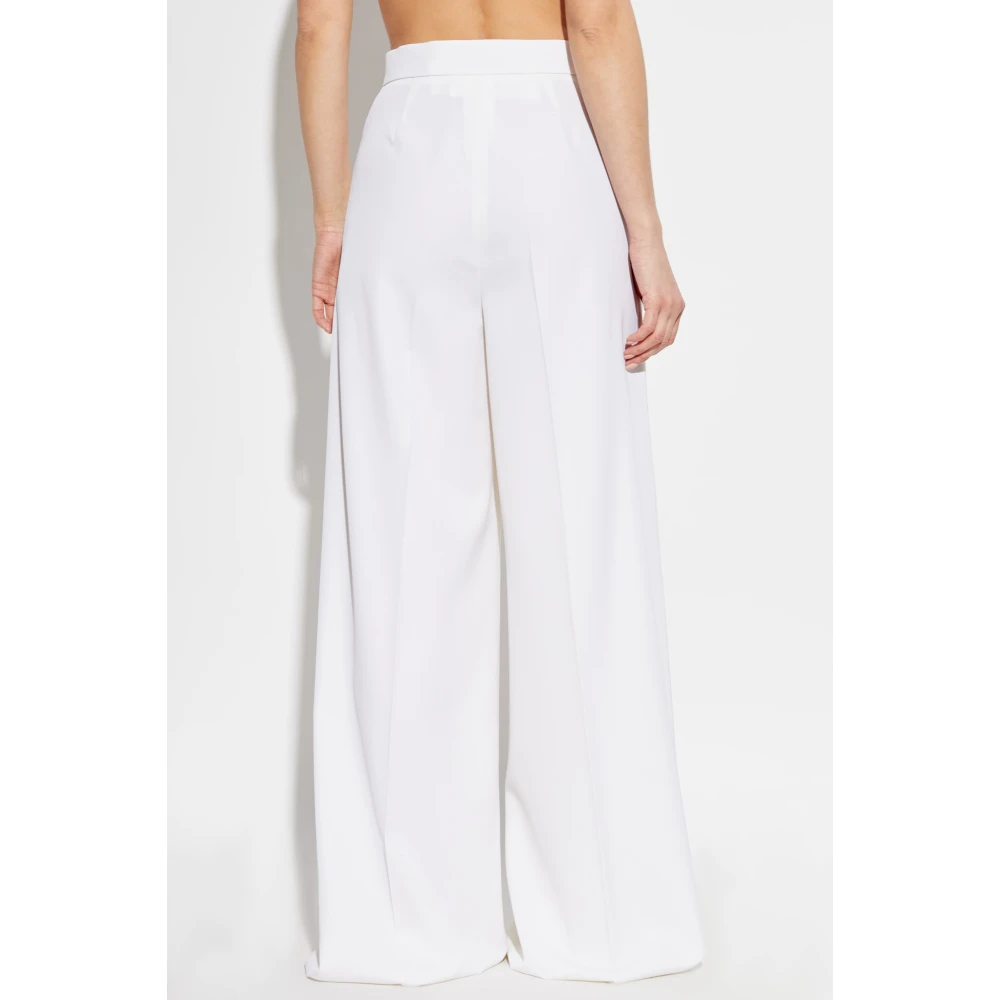 Max Mara Gekreukte broek Ninfa Beige Dames
