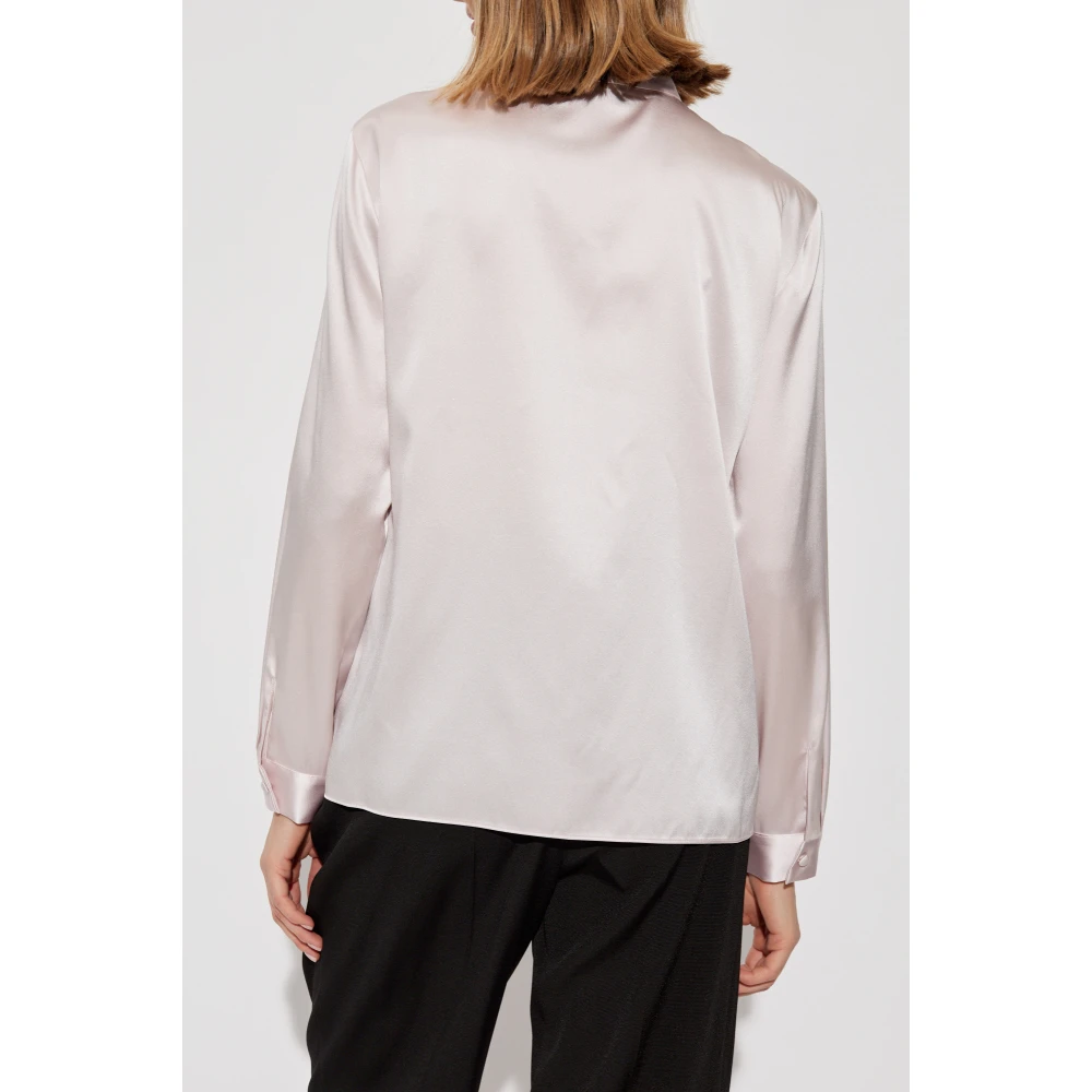 Emporio Armani Zijden overhemd Pink Dames