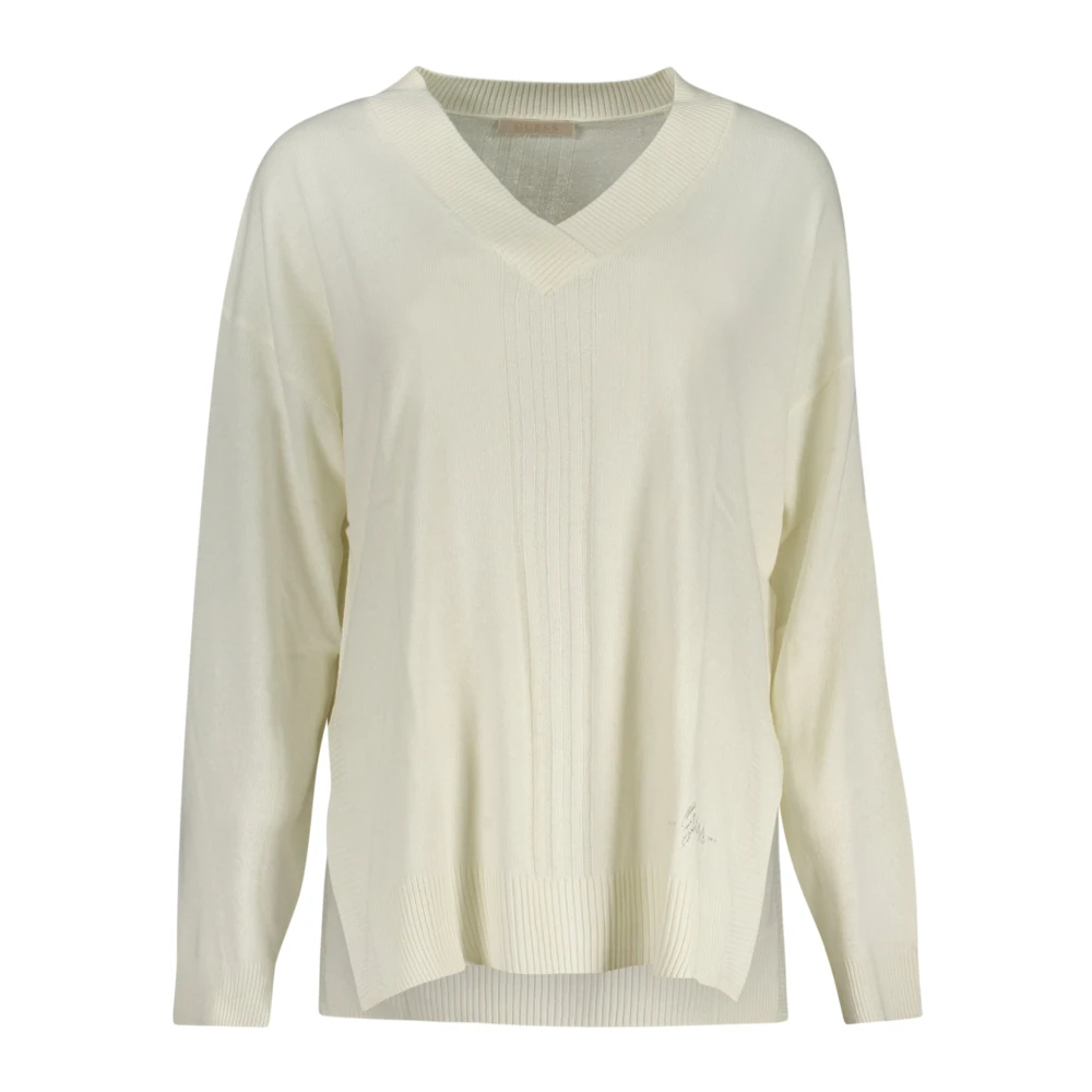 Guess Witte Top Lange Mouwen White