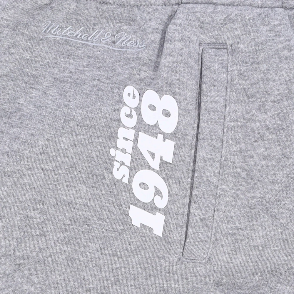 Mitchell & Ness NBA Team Origins Fleece Broek Gray Heren