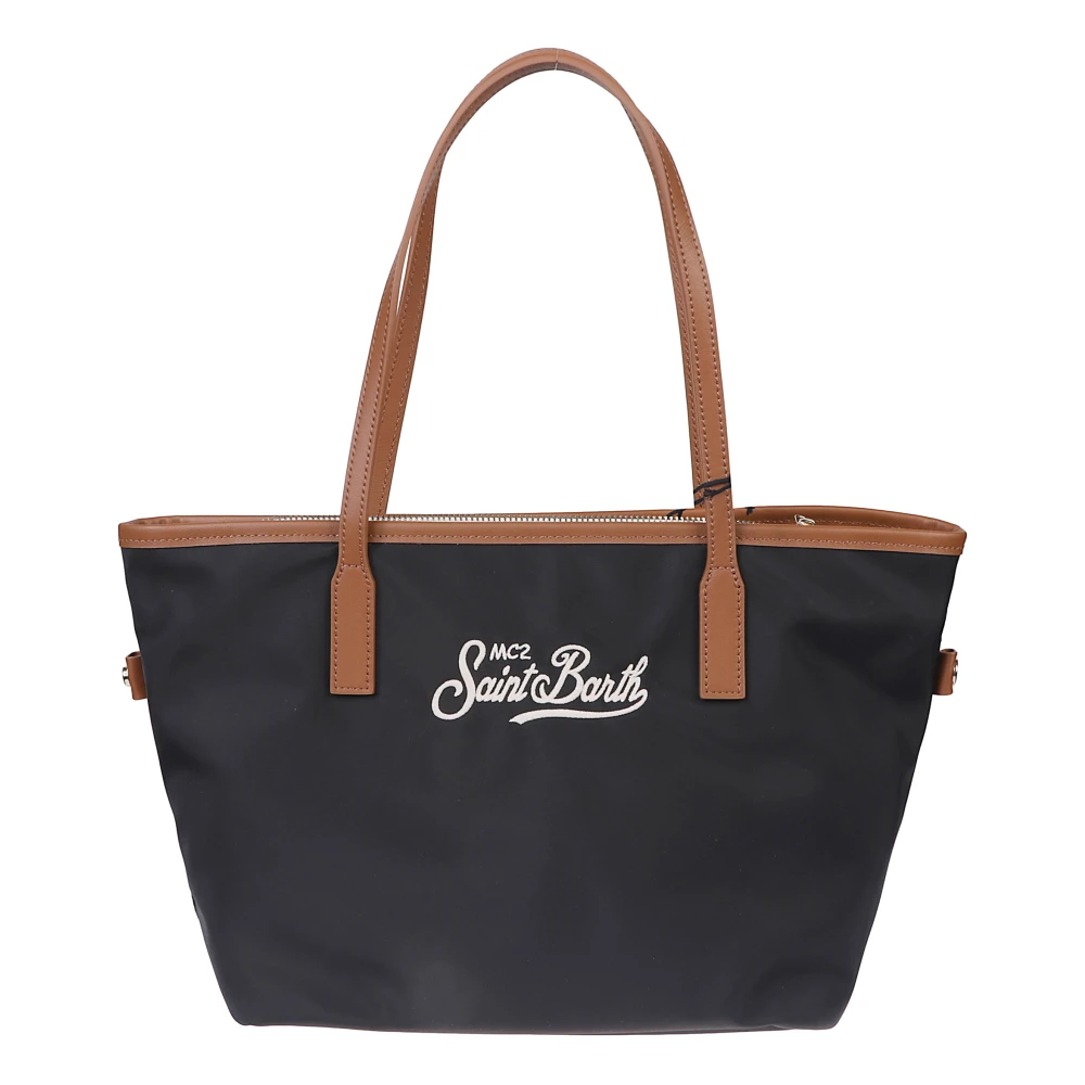 Mc2 Saint Barth Women's Black City Bag - Shopping Bags - One Size - Bags