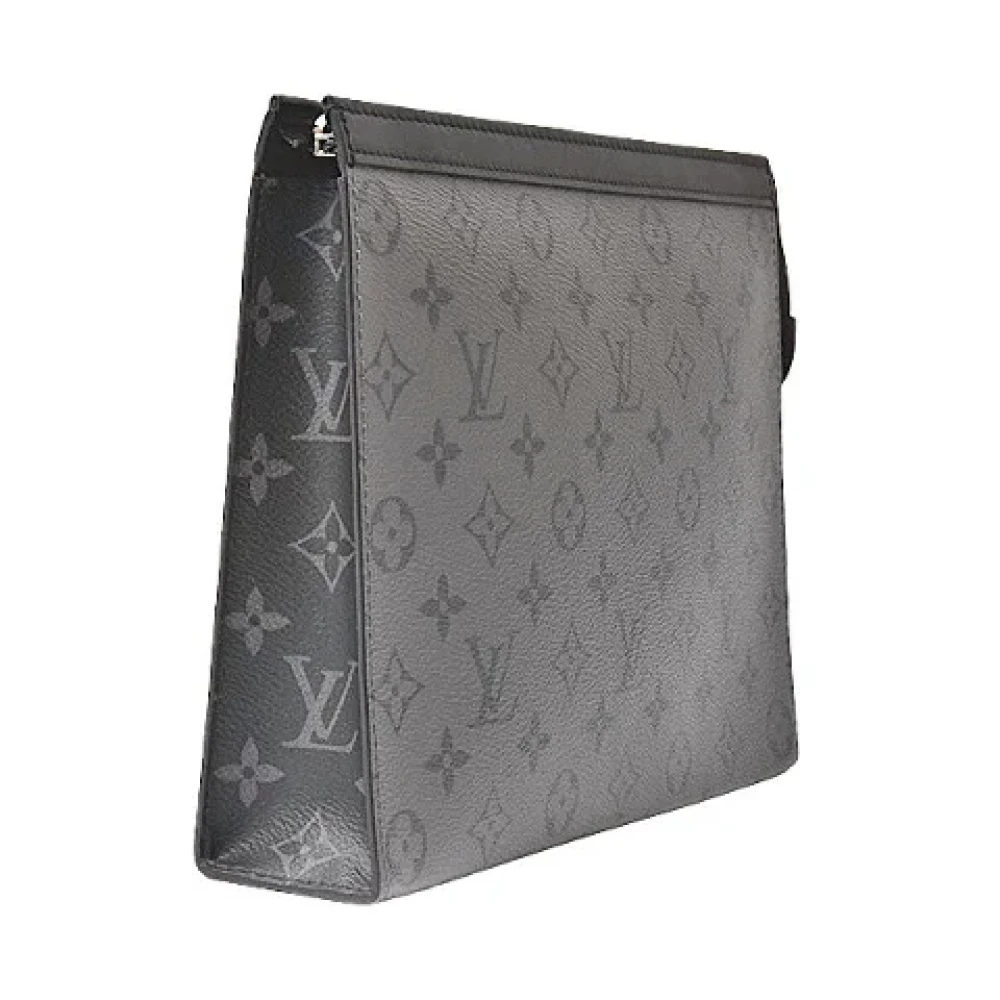 Louis Vuitton Vintage Pre-owned Canvas clutches Black Heren