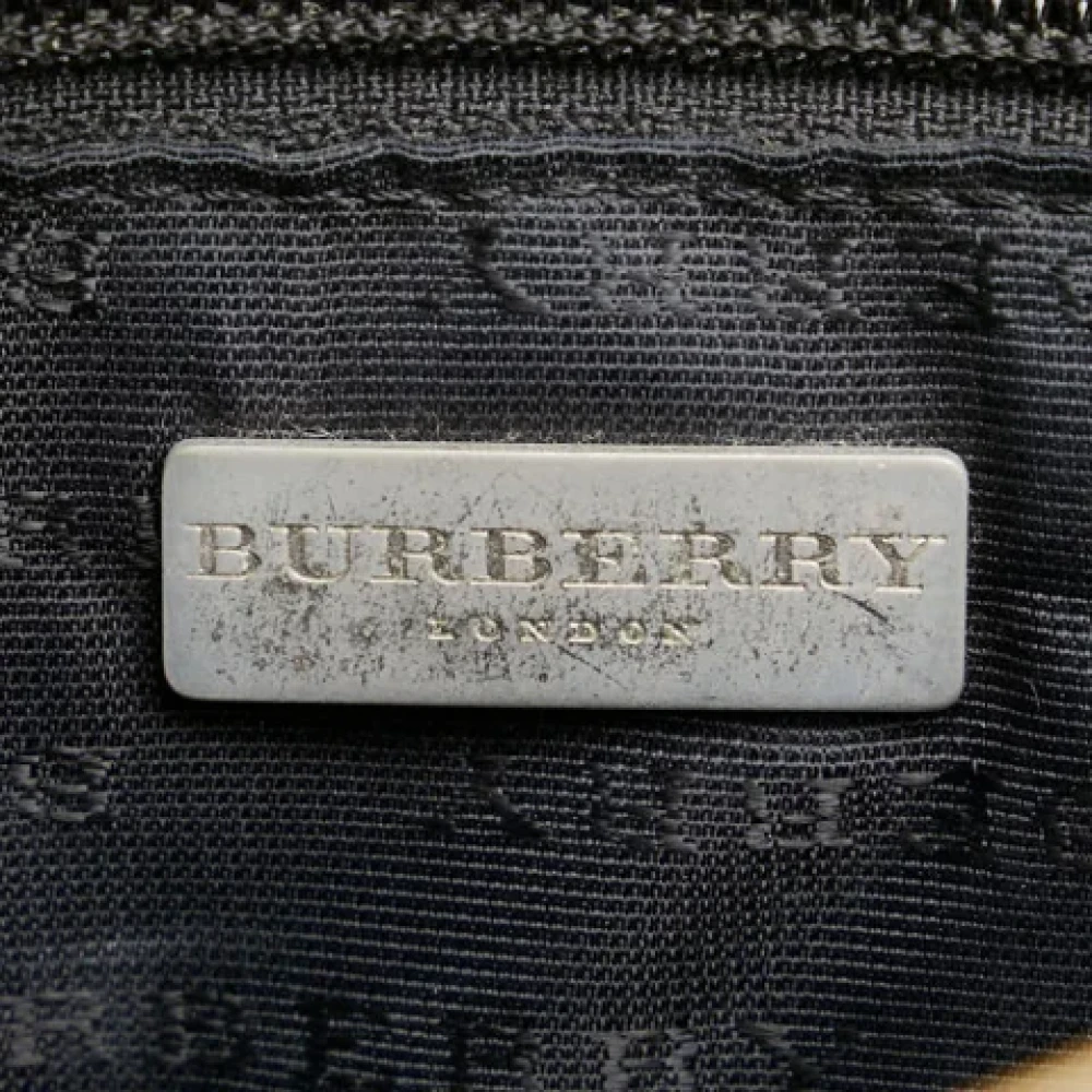 Burberry Vintage Pre-owned Leather handbags Beige Dames