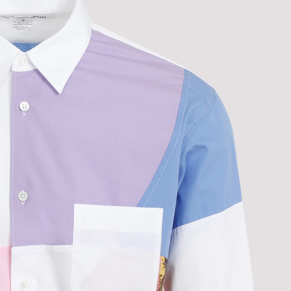 Comme des Garçons Poplin Overhemd Roze Paars Ss24 Multicolor Heren