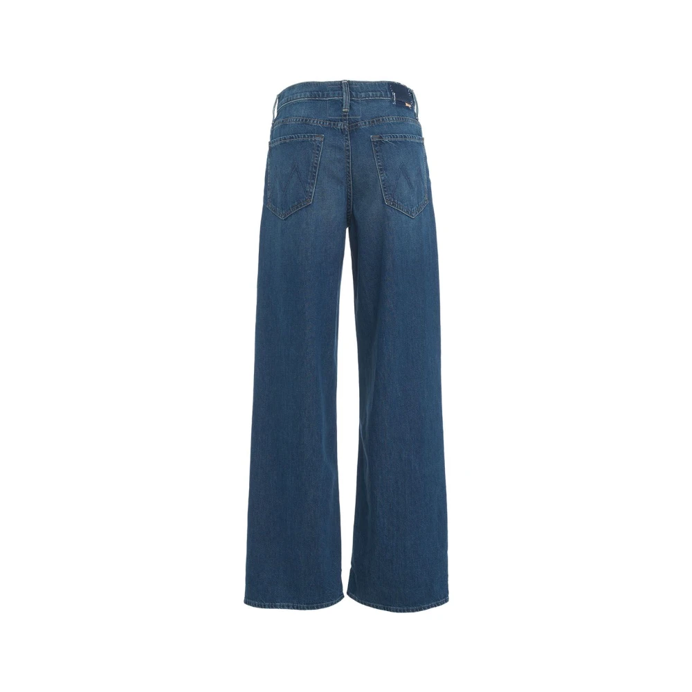 Mother Blauwe Baggy Jeans Aw24 Blue Dames