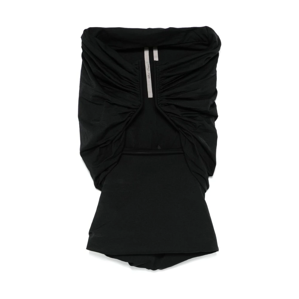 Rick Owens Zwarte Off-Shoulder Top met Cut-Out Black Dames