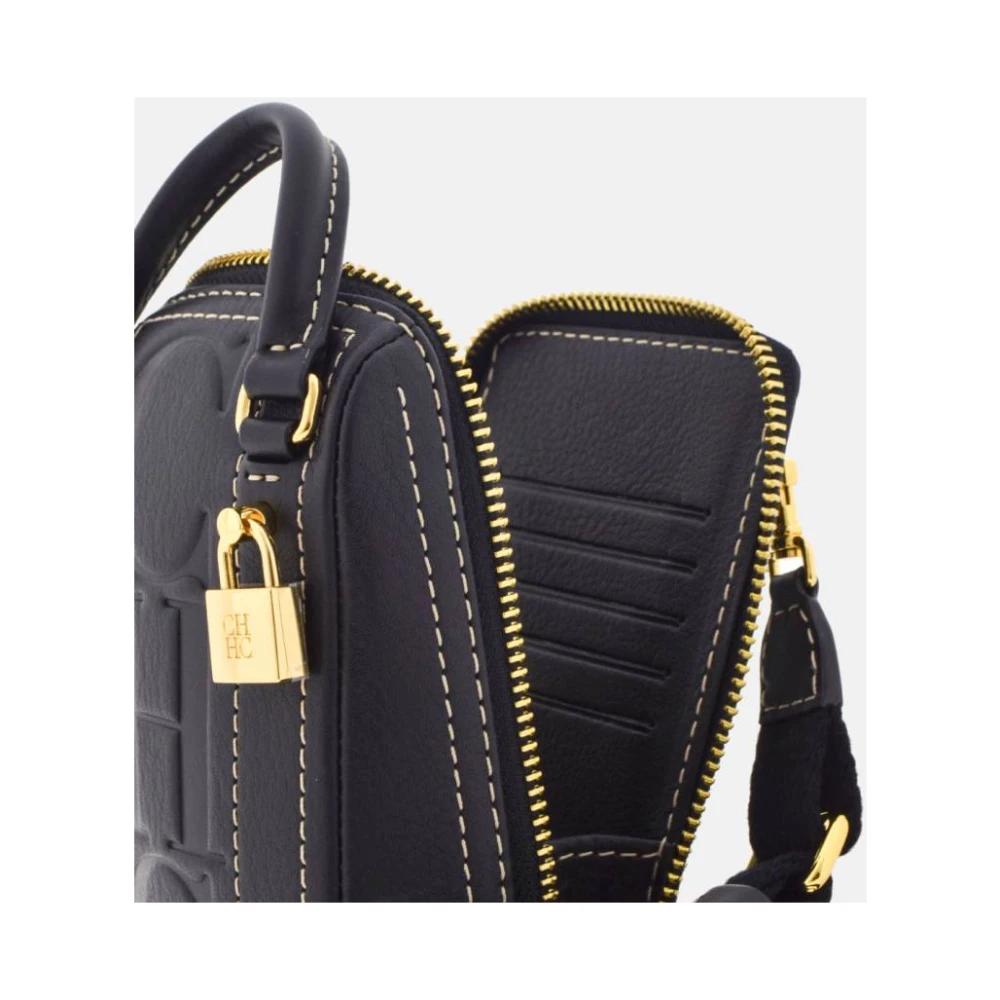 Carolina Herrera Vergrendelde Zwarte Crossbody Tas Andy 1 Black Dames