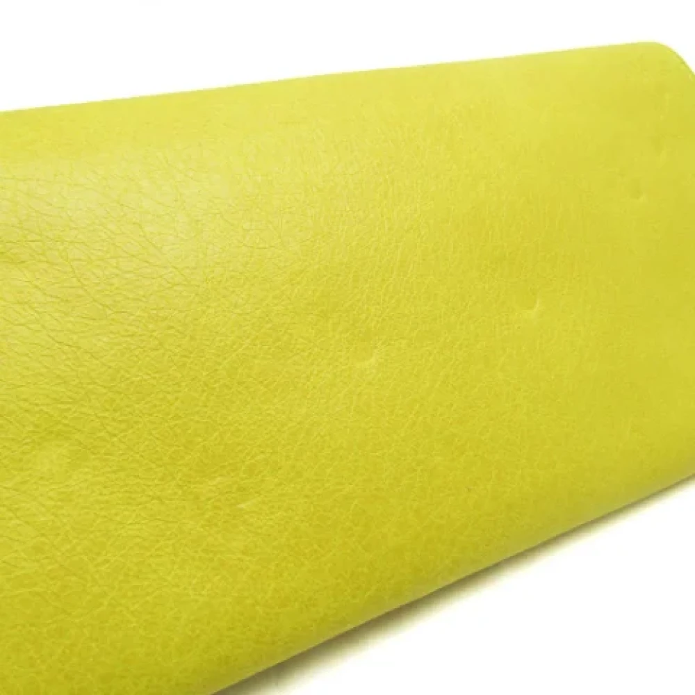 Balenciaga Vintage Pre-owned Leather wallets Yellow Dames