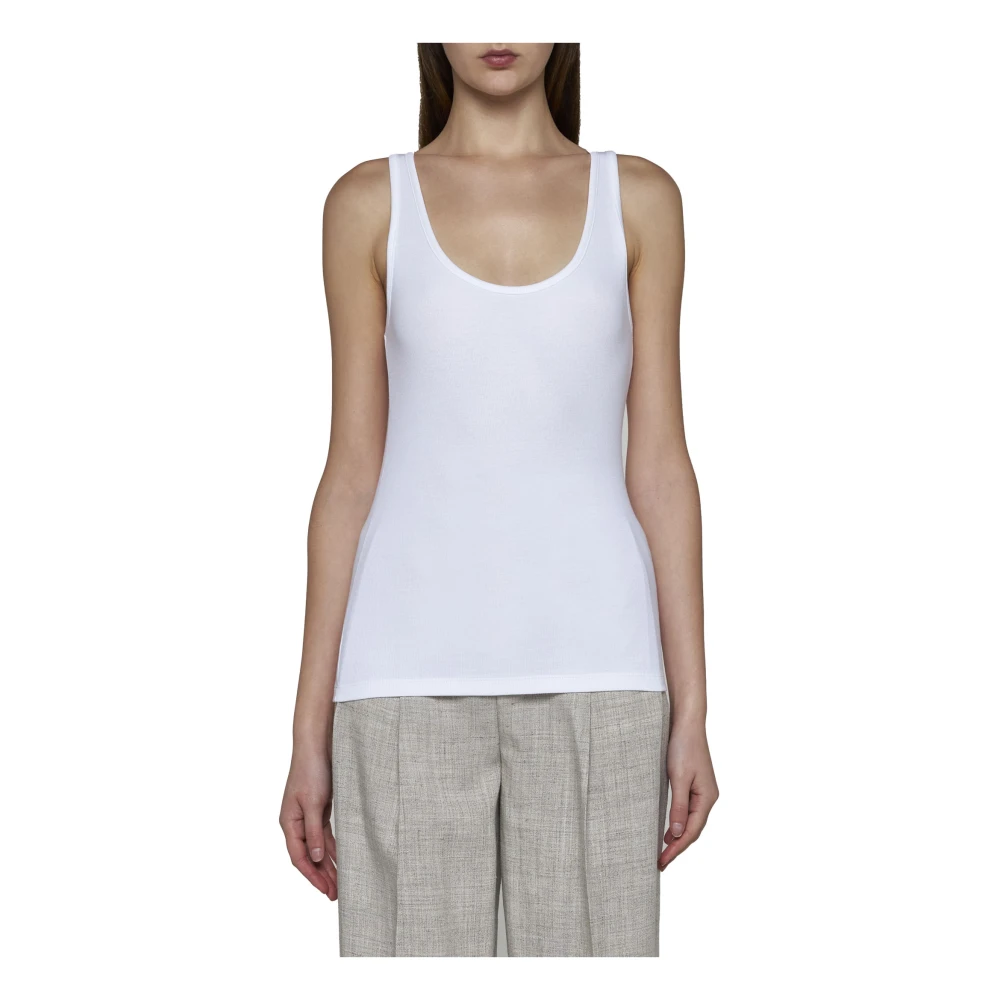 TotêMe Gebreide Tanktop Wit White Dames
