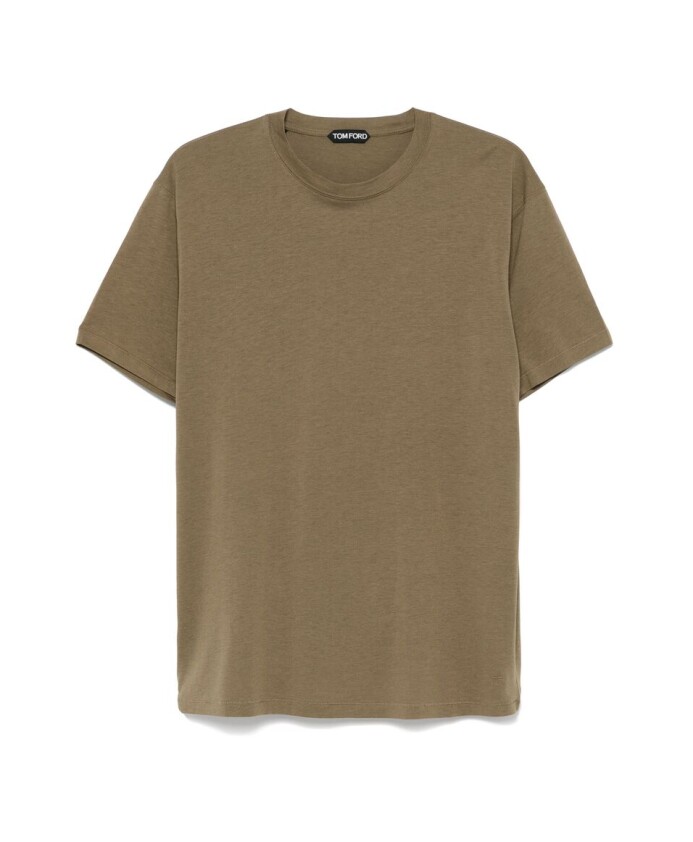 t-shirt-vert-mousse-a-col-rond