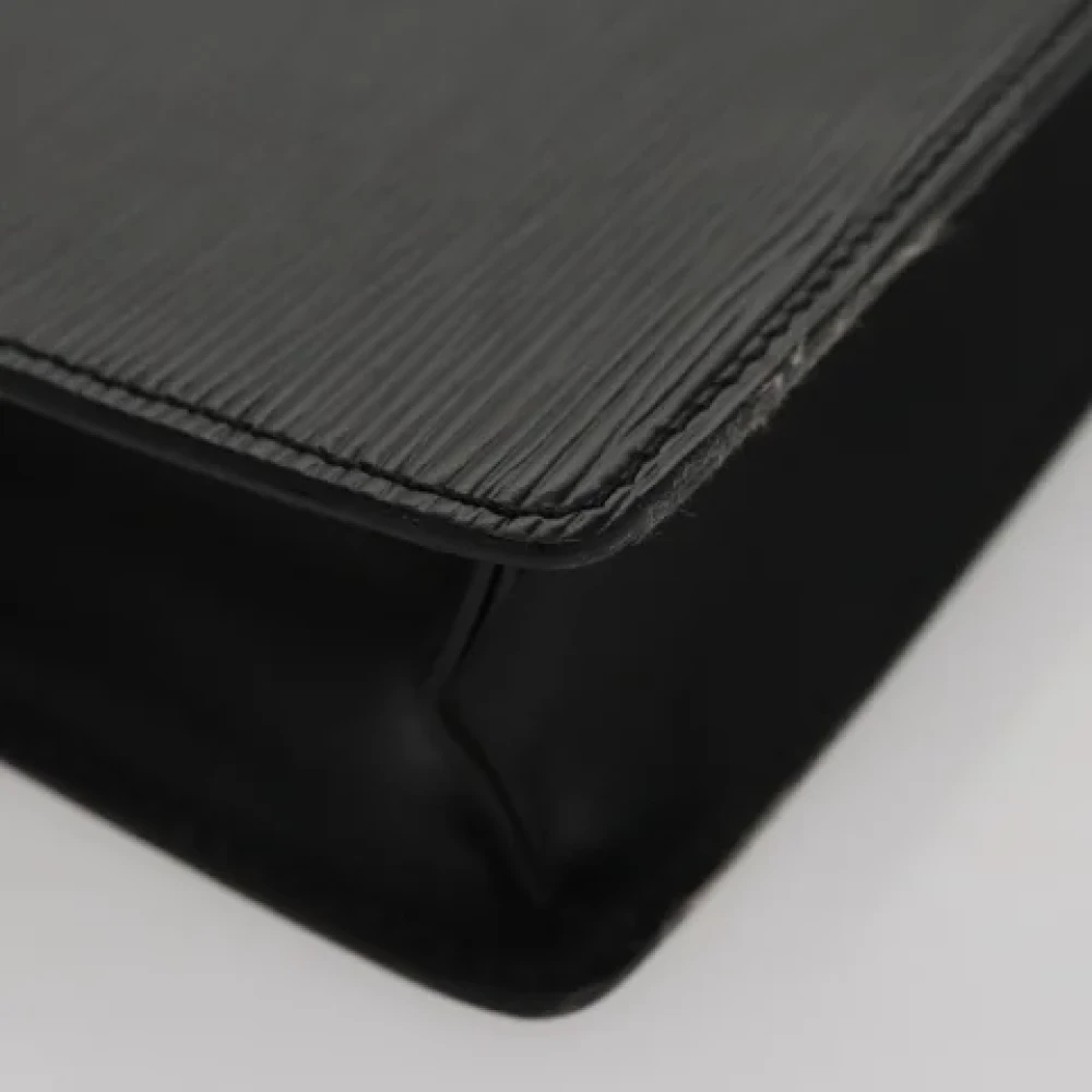 Louis Vuitton Vintage Pre-owned Leather clutches Black Dames