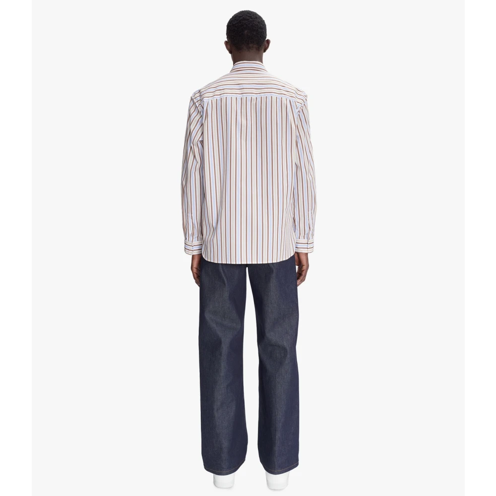 A.p.c. Mateo Logo Overhemd Multicolor Heren
