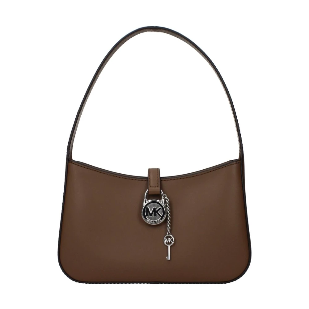 Michael Kors Women's Brown Leather Handbag With Classic Design