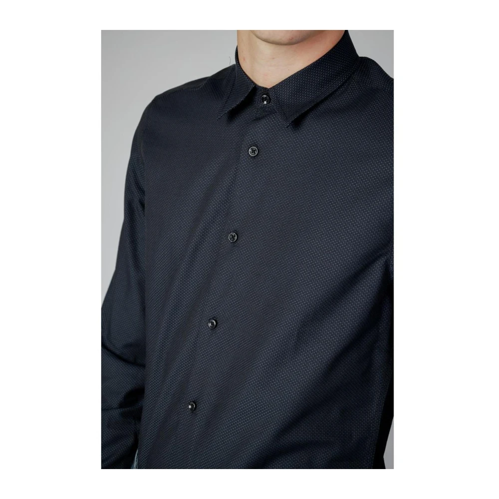 Antony Morato Blauw Katoenen Lange Mouw Shirt Blue Heren