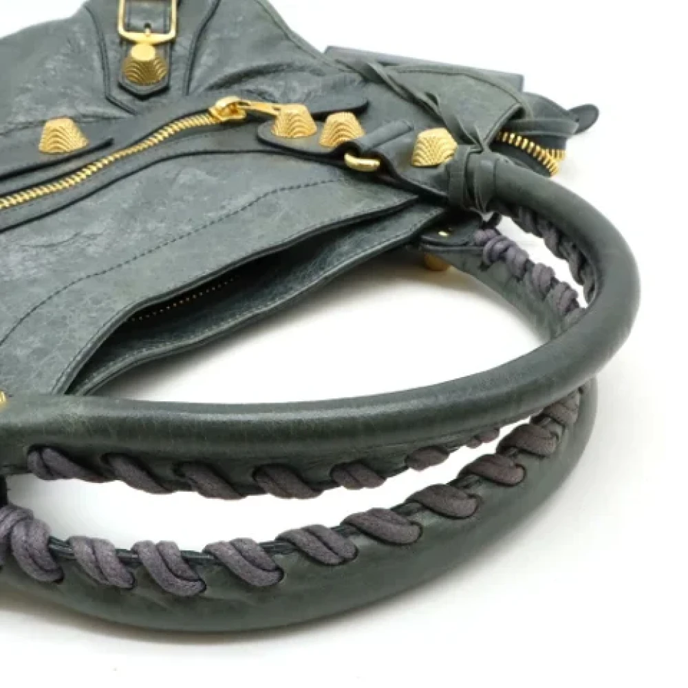 Balenciaga Vintage Pre-owned Leather balenciaga-bags Green Dames