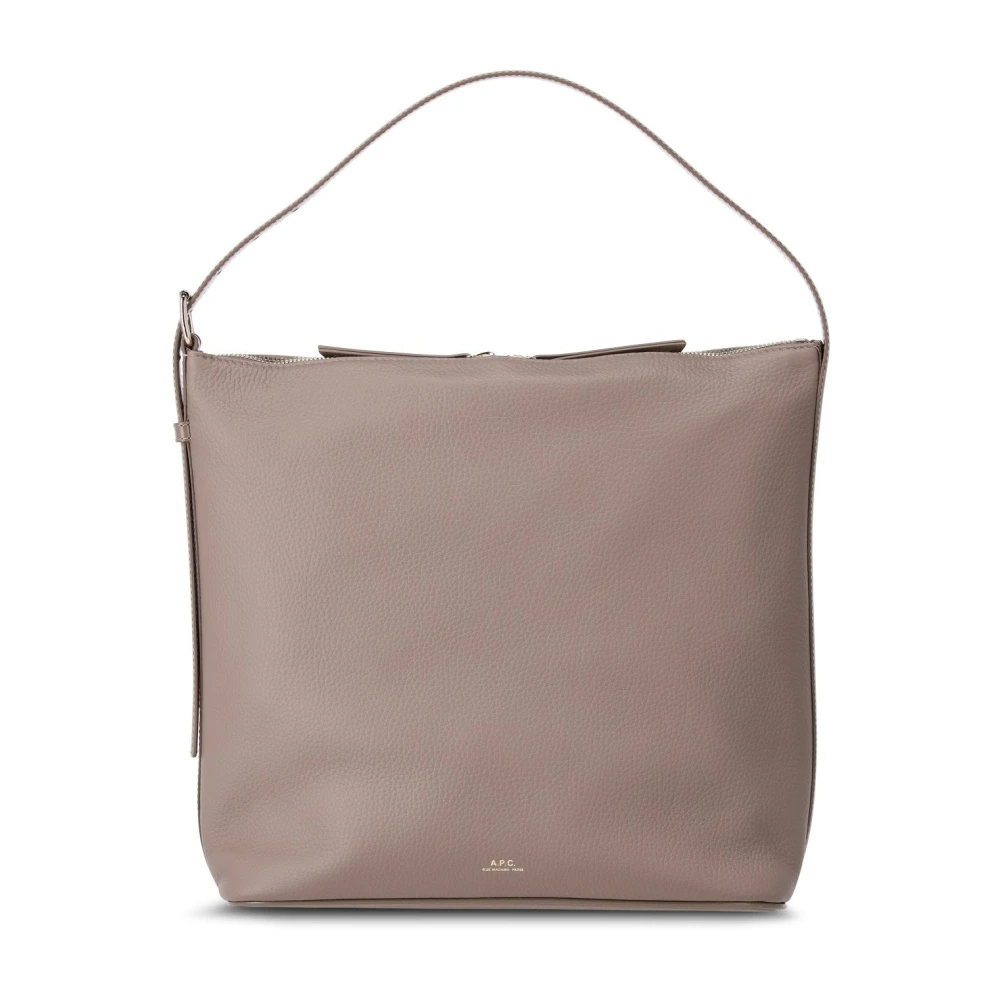 A.p.c. Donna Grigio Borsa A Tracolla Quadrata Vera