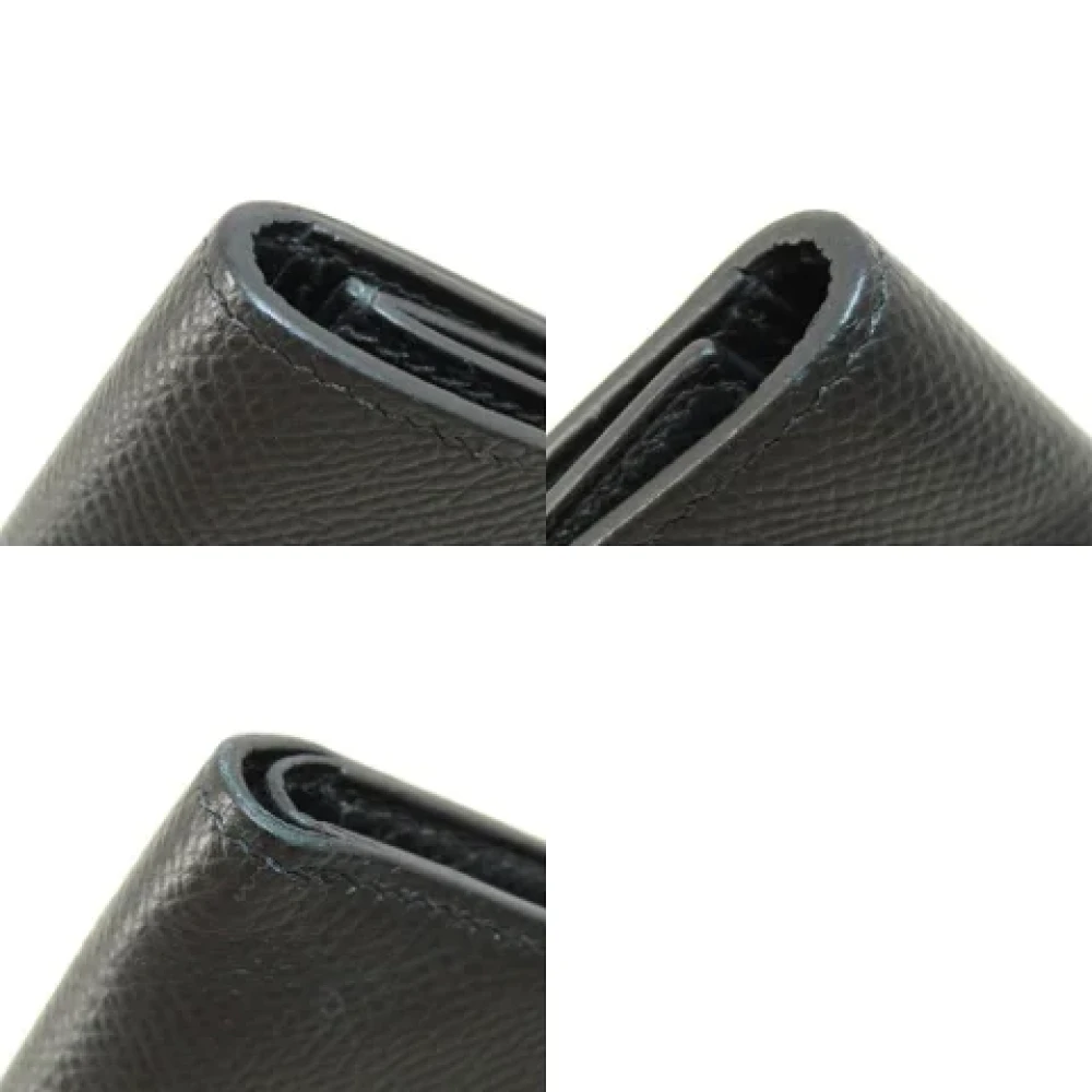 Hermès Vintage Pre-owned Leather wallets Black Dames