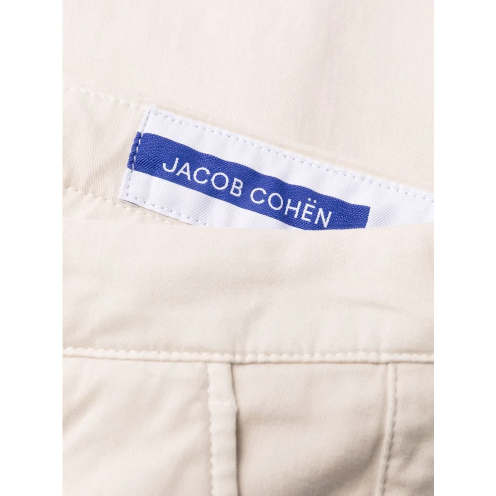 Jacob Cohën Handgemaakte Italiaanse Katoenen Broek Beige Heren