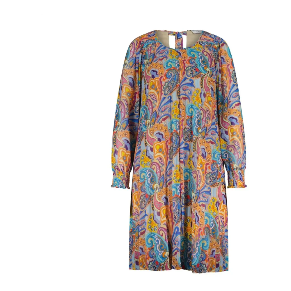 Princess GOES HOLLYWOOD Jurk met Paisley-patroon en strikdetail Multicolor Dames