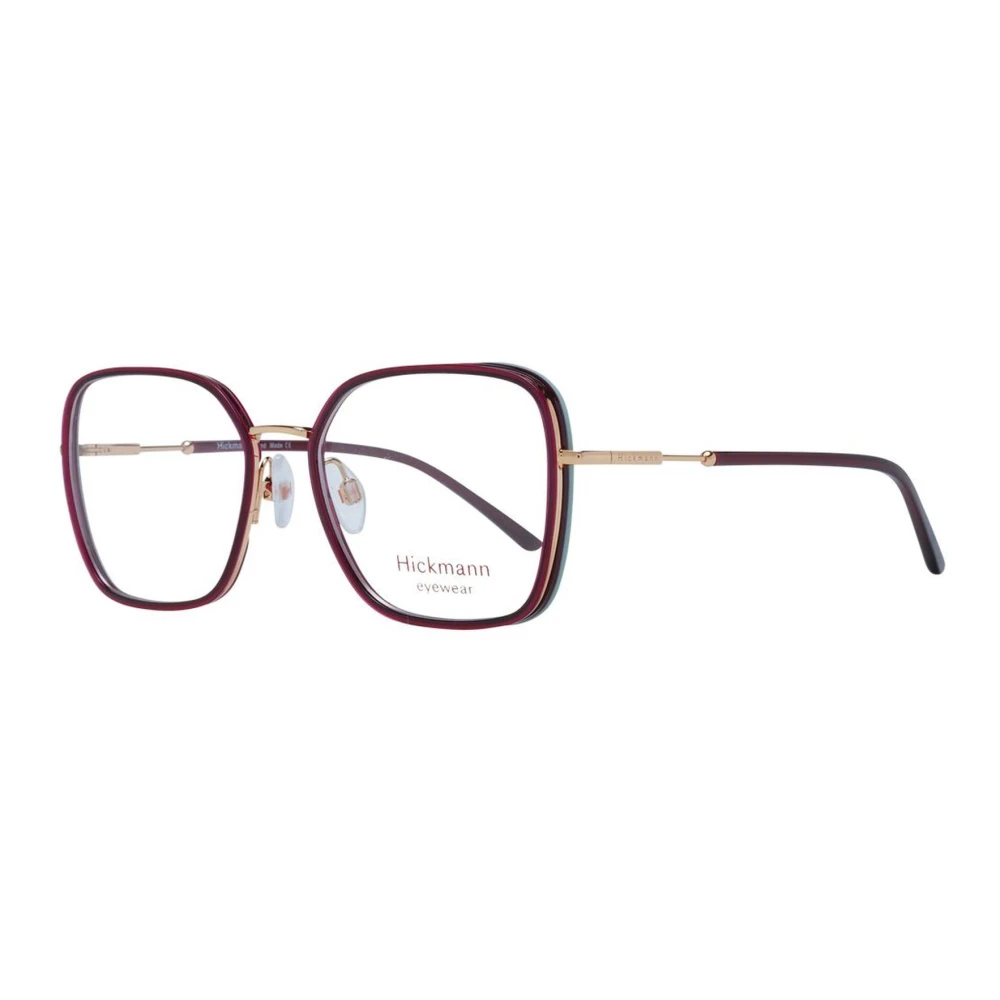 Ana Hickmann Rode Metalen Vierkante Optische Frames Red Dames