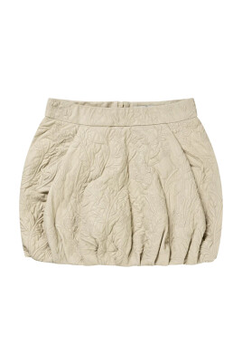 embossed-floral-leather-skirt