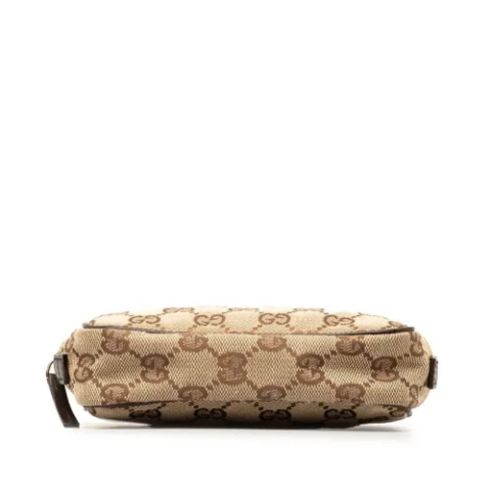 Gucci Vintage Pre-owned Canvas clutches Brown Dames