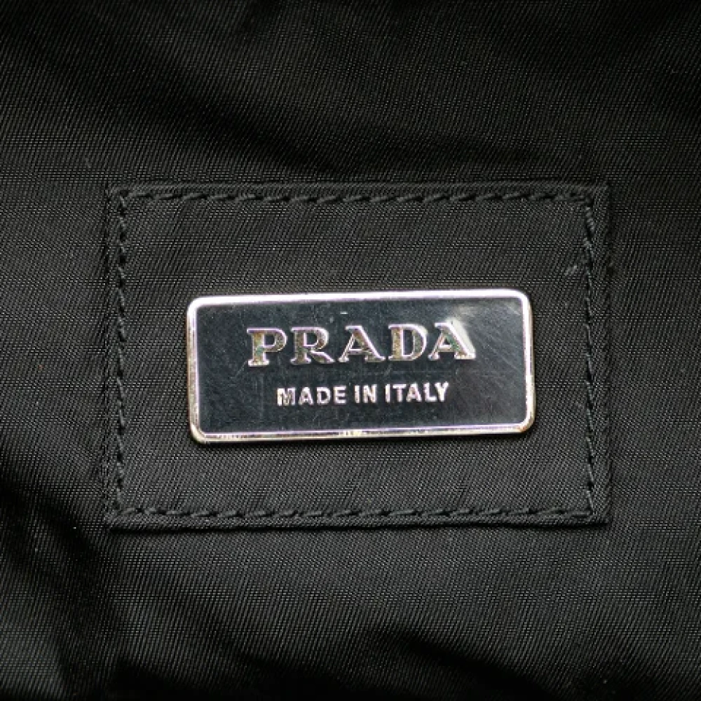 Prada Vintage Pre-owned Nylon shoulder-bags Black Dames