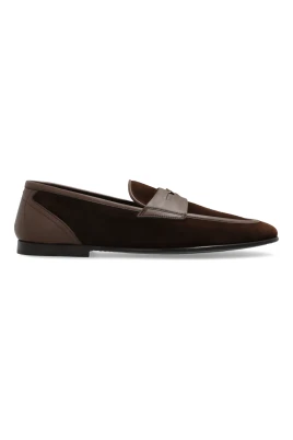 Split Emblem-penny Loafers