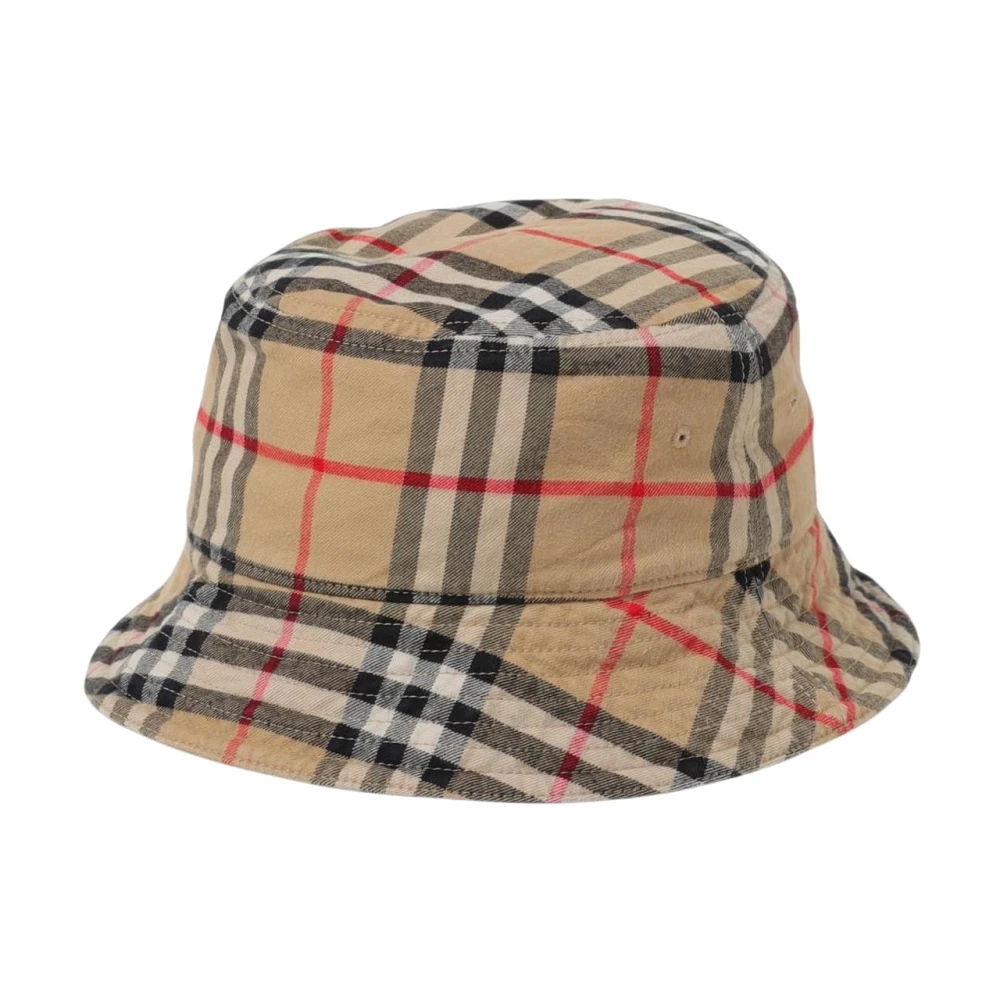 Burberry Men's Beige Vintage Check Bucket Hat