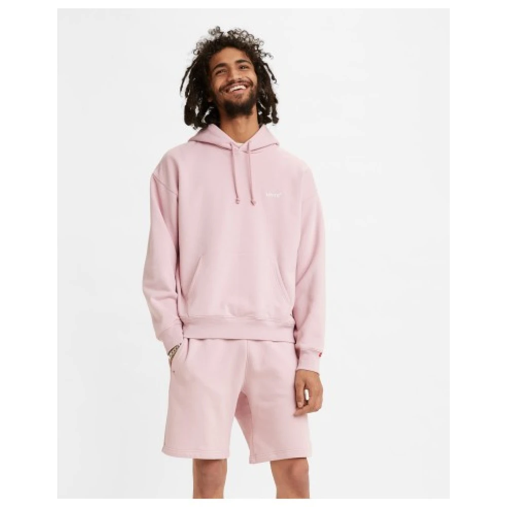 Levi's Heren Katoenen Sweatshirt Pink Heren