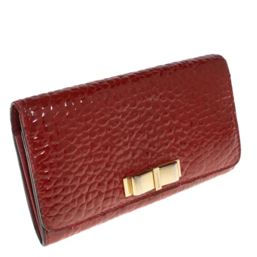 Burberry Vintage Pre-owned Leather wallets Red Dames