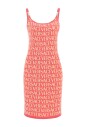 robe-rose-sans-manches-col-rond