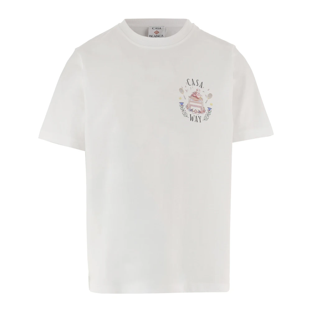 Casablanca Men's White T-Shirts - T-Shirts - L - Tops