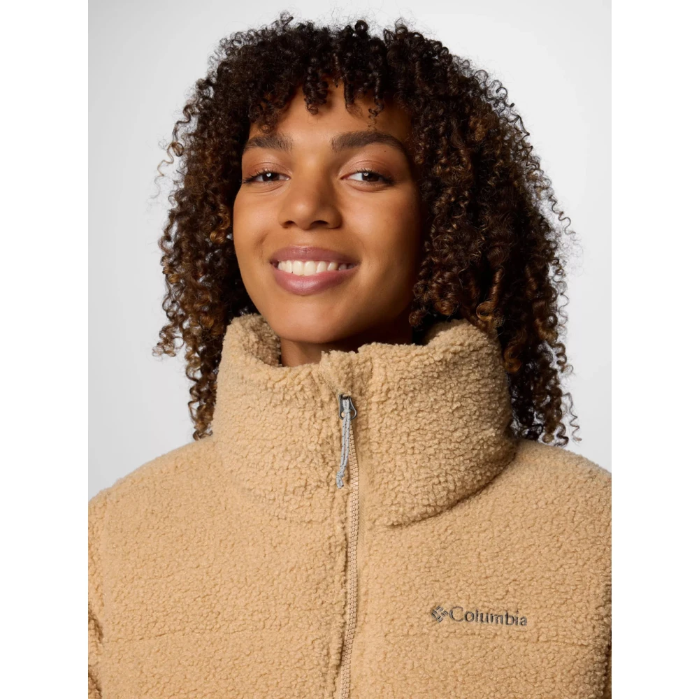 Columbia Sherpa Puffect Jas voor Vrouwen Brown Dames