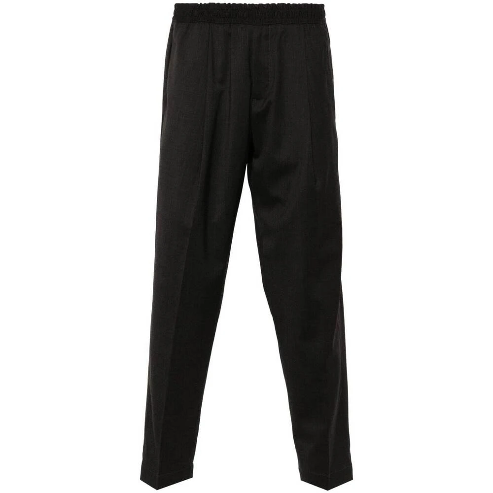 Briglia Antraciet Wolmix Tapered Leg Broek Gray Heren
