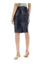 crocodile-effect-leather-skirt