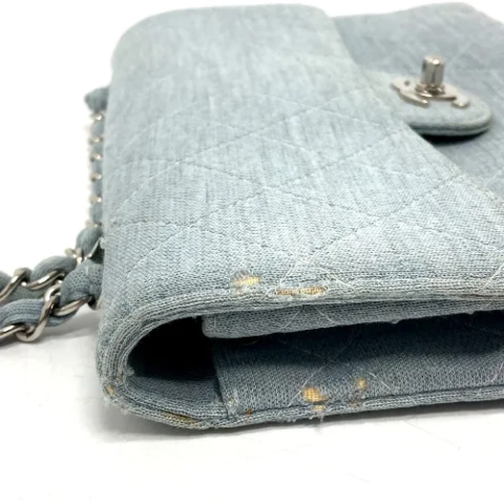 Chanel Vintage Pre-owned Cotton chanel-bags Blue Dames