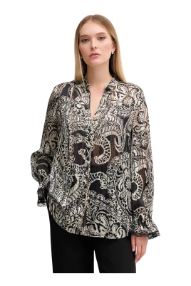 Paisley spetsblus