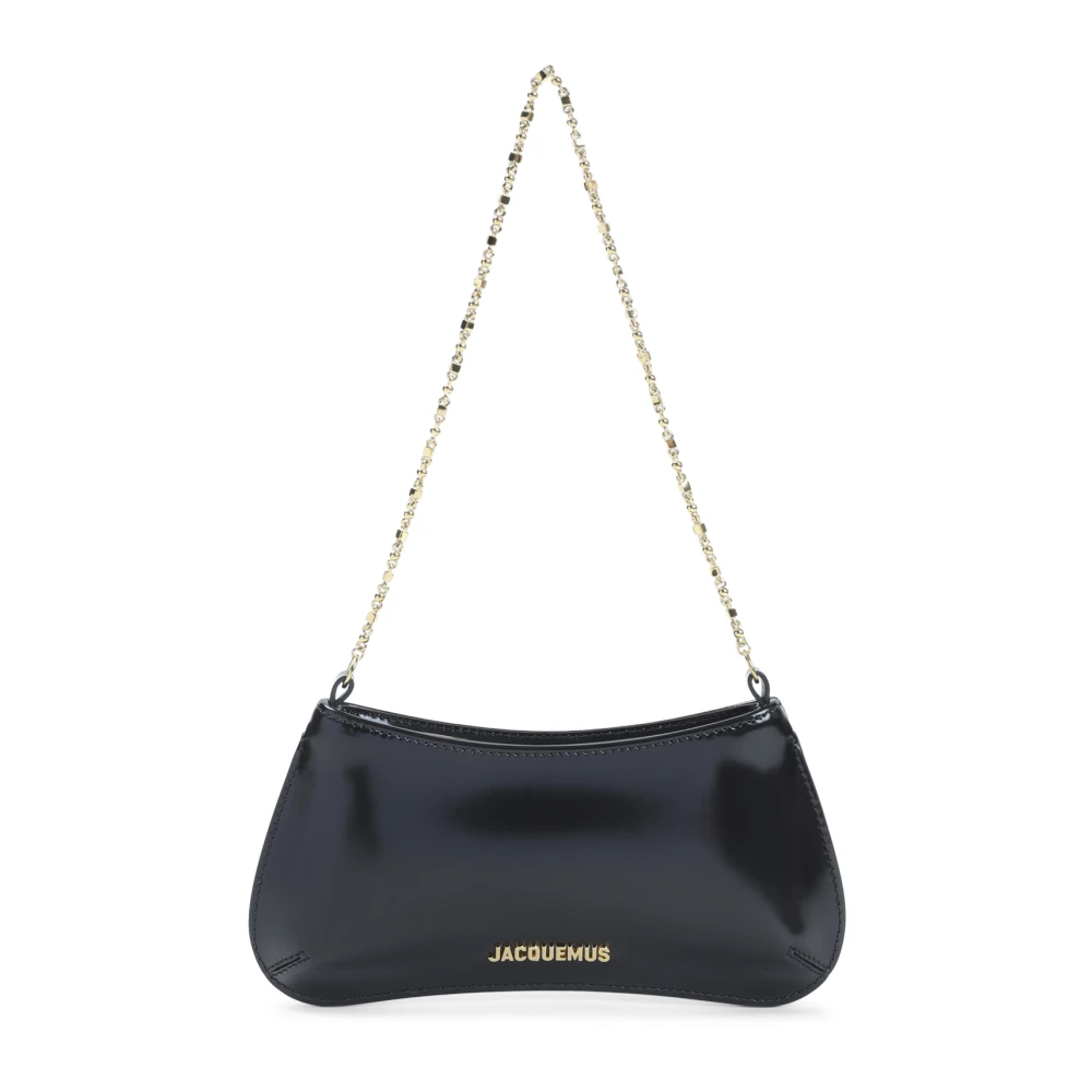 Jacquemus Black Shoulder Bags, Female, One Size, Le Petit Bisou Chaine