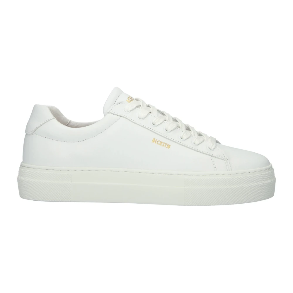 Blackstone Witte leren sneaker Dames Schoenen