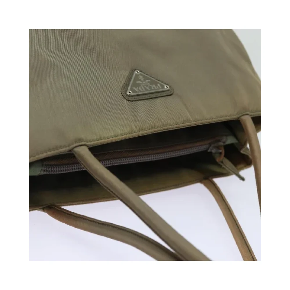 Prada Vintage Pre-owned Nylon prada-bags Brown Dames