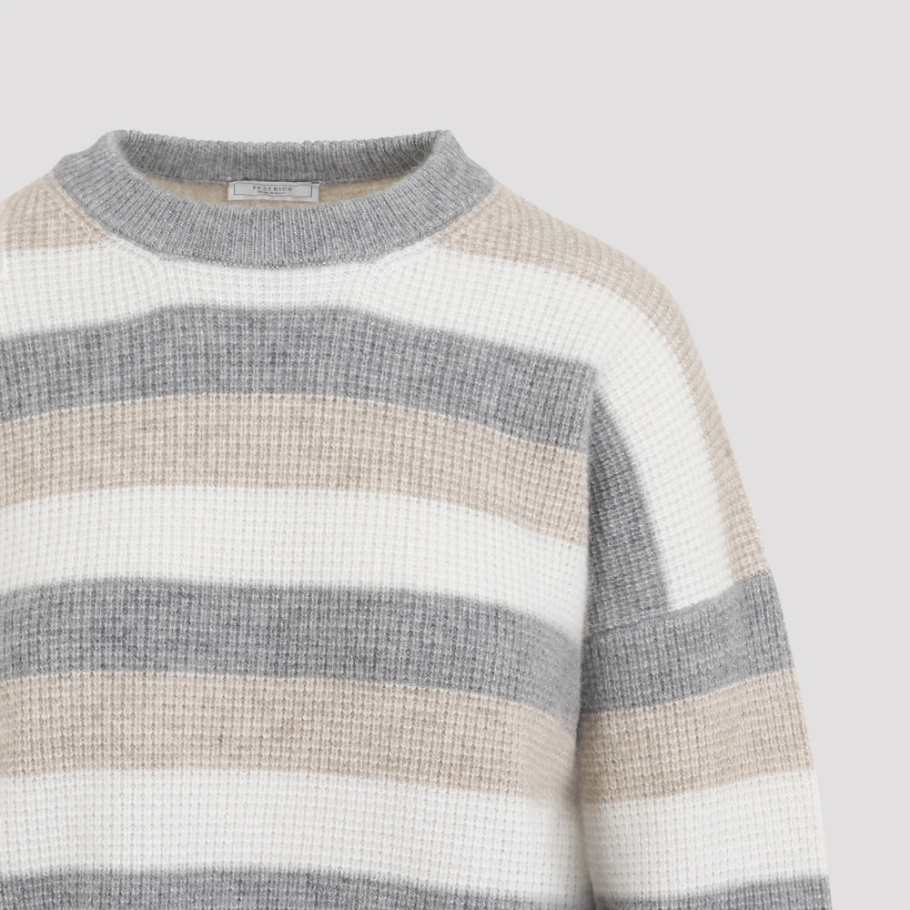 PESERICO Grijze Trui voor Vrouwen Aw24 Multicolor Dames